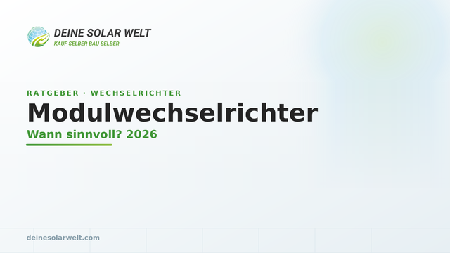 Mikrowechselrichter vs. Stringwechselrichter: was passt?