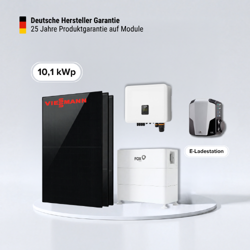 10,12 kWp Solaranlage mit Fox ESS Speicher 12.3 kWh - Viessmann 460 W