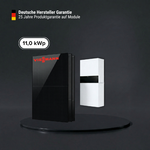 11,04 kWp Viessmann PV-Komplettset mit 5,0 kWh Speicher – Made in Germany