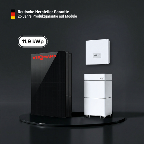 11,96 kWp PV-Komplettset mit Viessmann und RCT Power Speicher – Made in Germany