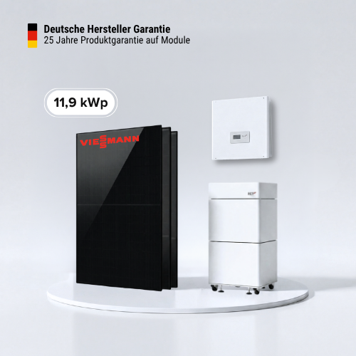 11,96 kWp PV-Komplettset mit Viessmann und RCT Power Speicher – Made in Germany