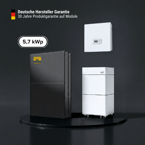 5,7 kWp Photovoltaik-Komplettpaket mit RCT Power Speicher-Made in Germany