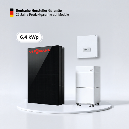 6,44 kWp PV-Komplettset mit Viessmann und RCT Power Speicher – Made in Germany