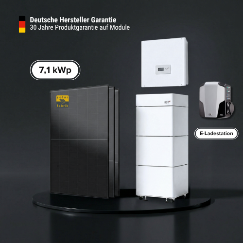 Solarkomplettpaket 7,12 kWp RCT 5,7 kWh Stromspeicher inkl.Wallbox Made in Germany