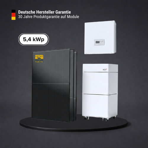 Solarkomplettpaket 5,4 kWp RCT Hochleistung Speicher Solar Fabrik