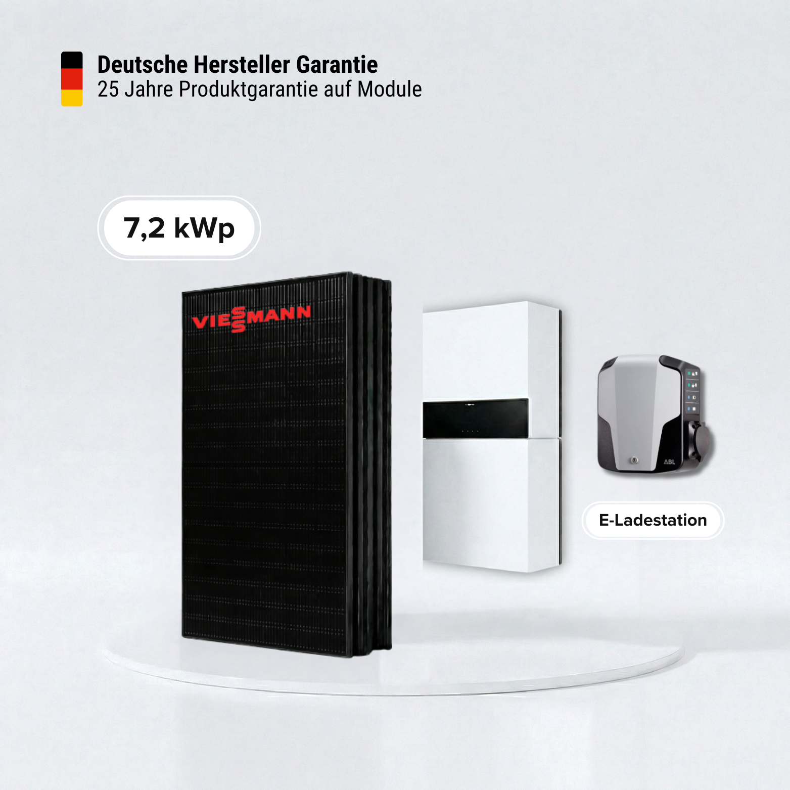 Viessmann Solarpaket 7,2 kWp Speicher 5,0 kWh inkl.Wallbox Made in Germany
