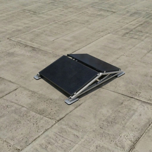 T.Werk Flachdach Ost/West Montageset für 2 Solarmodule – hintereinander (TRITON System)