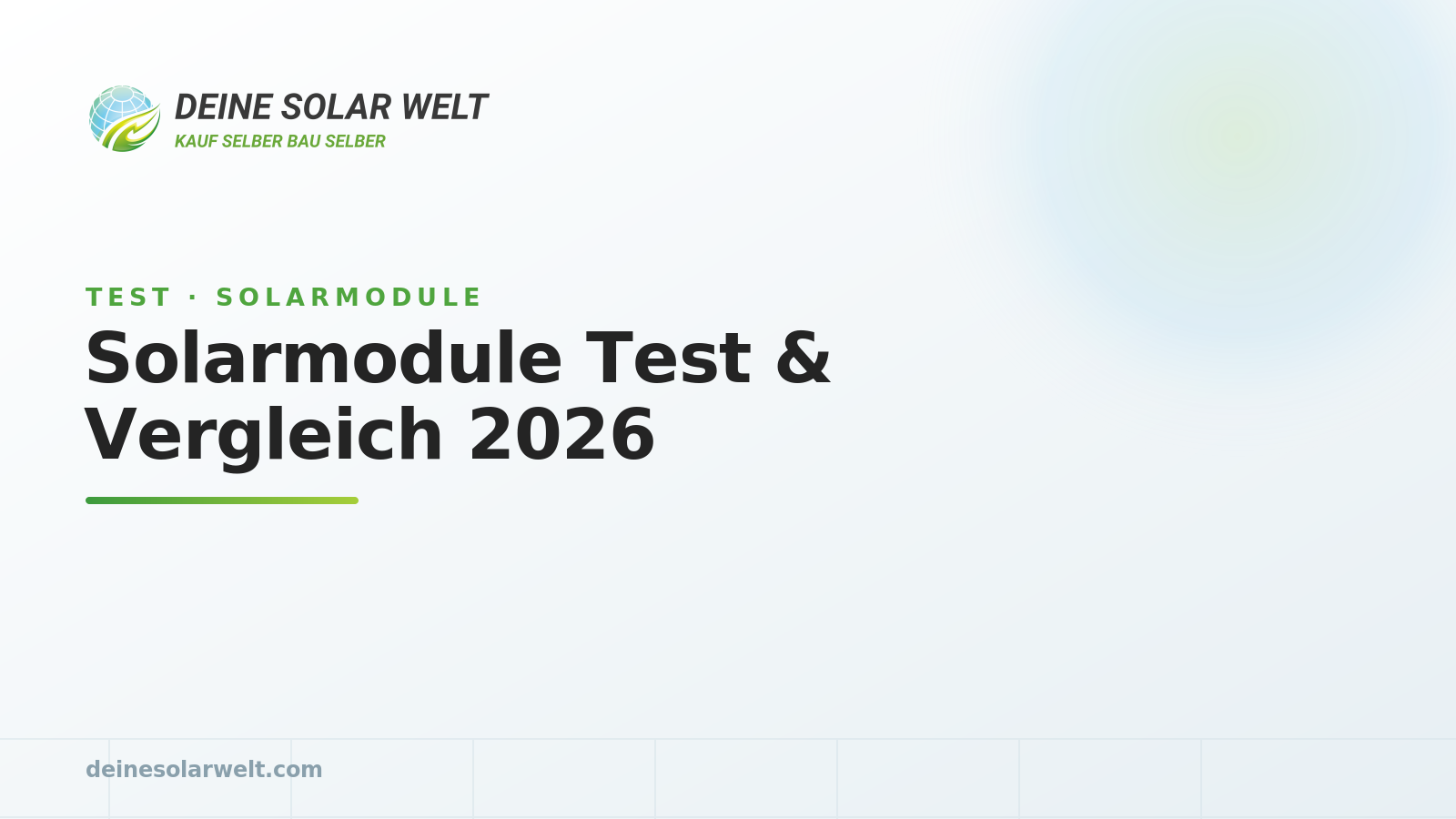 Solarmodule Test & Vergleich 2026