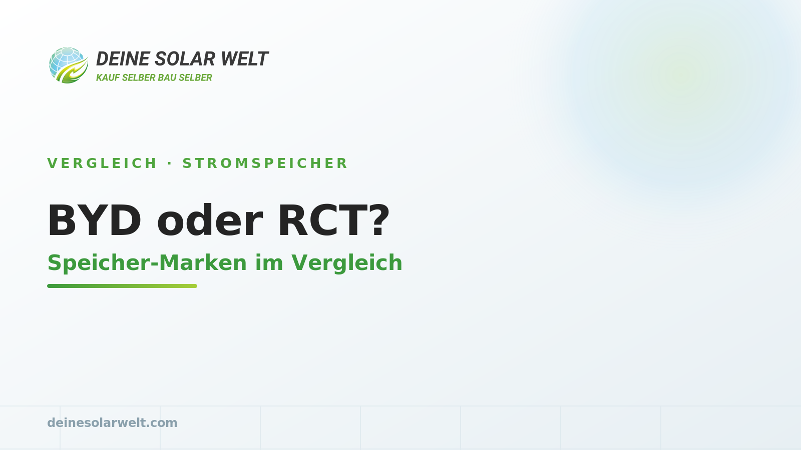BYD oder RCT? Speicher-Marken im Vergleich
