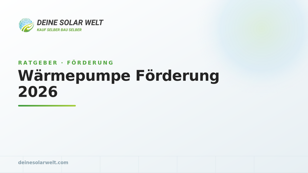 Wärmepumpe Förderung 2026