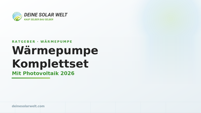 Wärmepumpe & Photovoltaik: das Komplettset lohnt sich