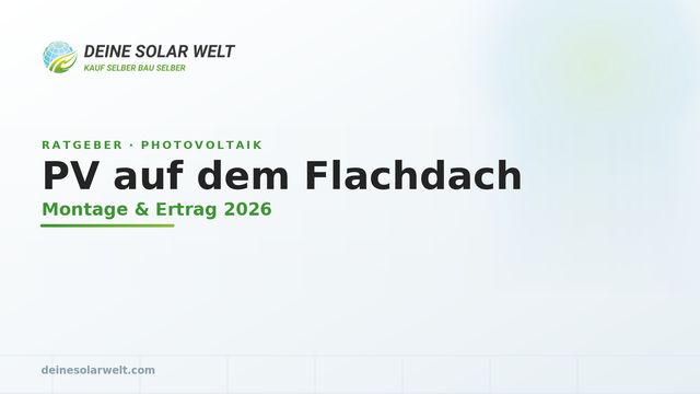Photovoltaik auf dem Flachdach: Aufständerung & Ballast