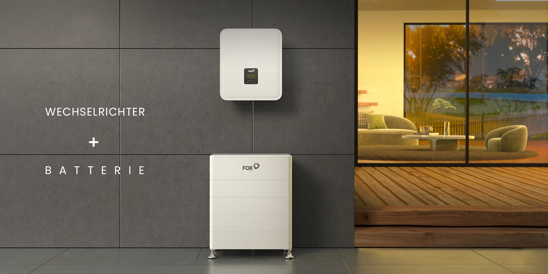 Solarkomplettpaket 8,1 kWp – Solarfabrik Full Black-Module – Fox ESS EQ3300 Speicher 6,4 kWh – Fox ESS H3-8.0 Smart Wechselrichter inkl. E-Auto-Wallbox