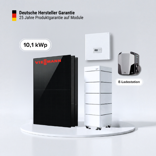 10,12 kWp Solaranlage mit RCT Power Speicher 9,6 kWh - Viessmann 460 W – Made in Germany