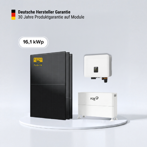 16,15 kWp Photovoltaik-Komplettpaket mit Fox ESS EQ Speicher 6,4 kWh