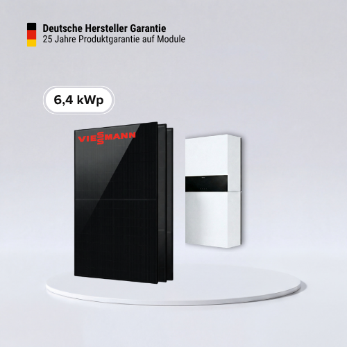 Viessmann 6.44 kWp mit 5.0 kWh Viessmann Hochleistungsspeicher | Made in Germany