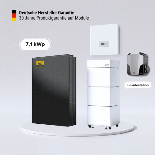 Solarkomplettpaket 7,12 kWp RCT 5,7 kWh Stromspeicher inkl.Wallbox Made in Germany