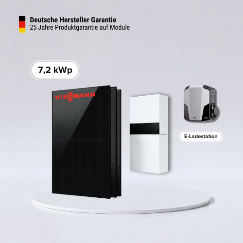 Viessmann 7,36 kWp mit Viessmann Speicher 5,0 kWh inkl. Wallbox – Made in Germany
